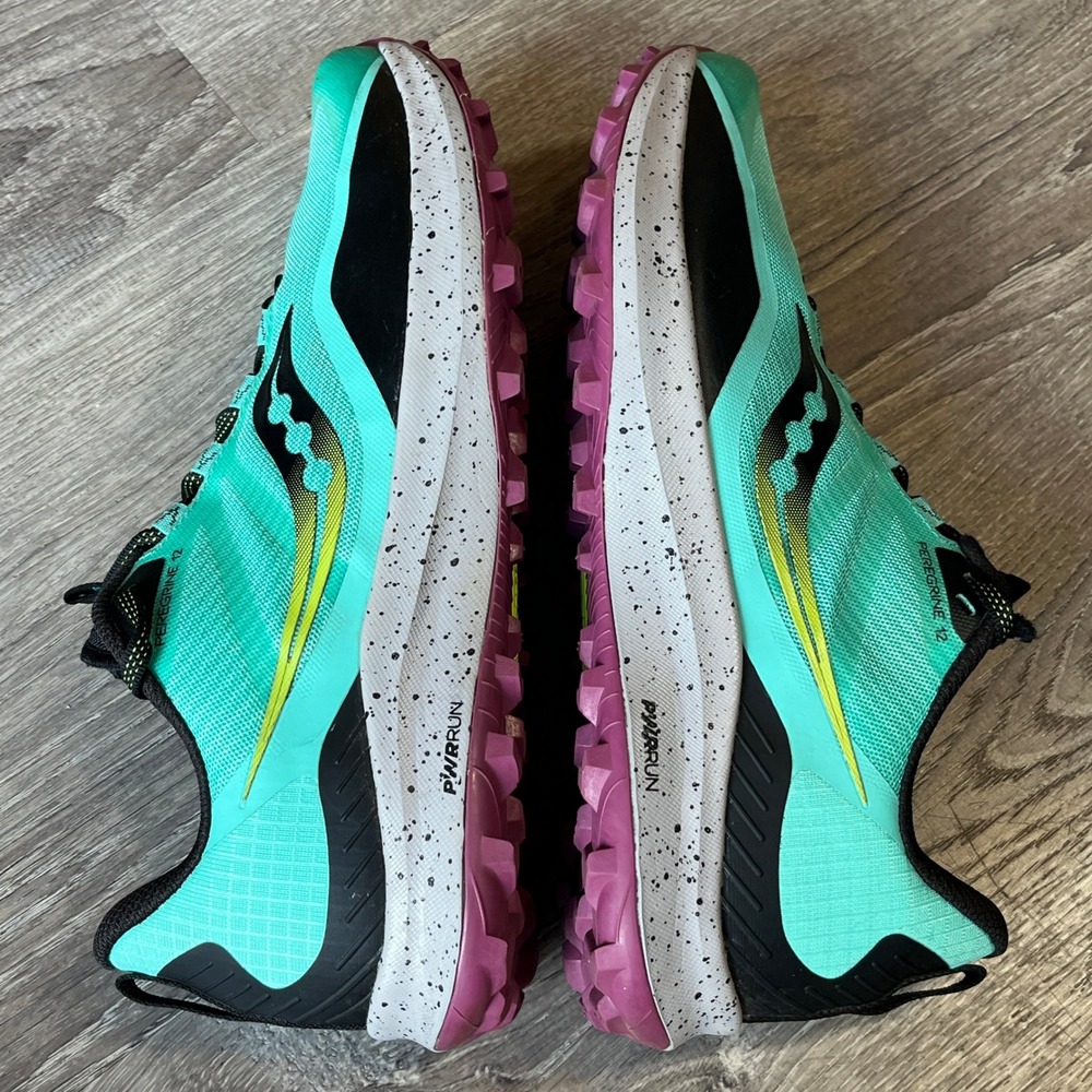 Saucony Peregrine 12 Womens Trail Running Shoes Mint Green S10737-26 Size 11